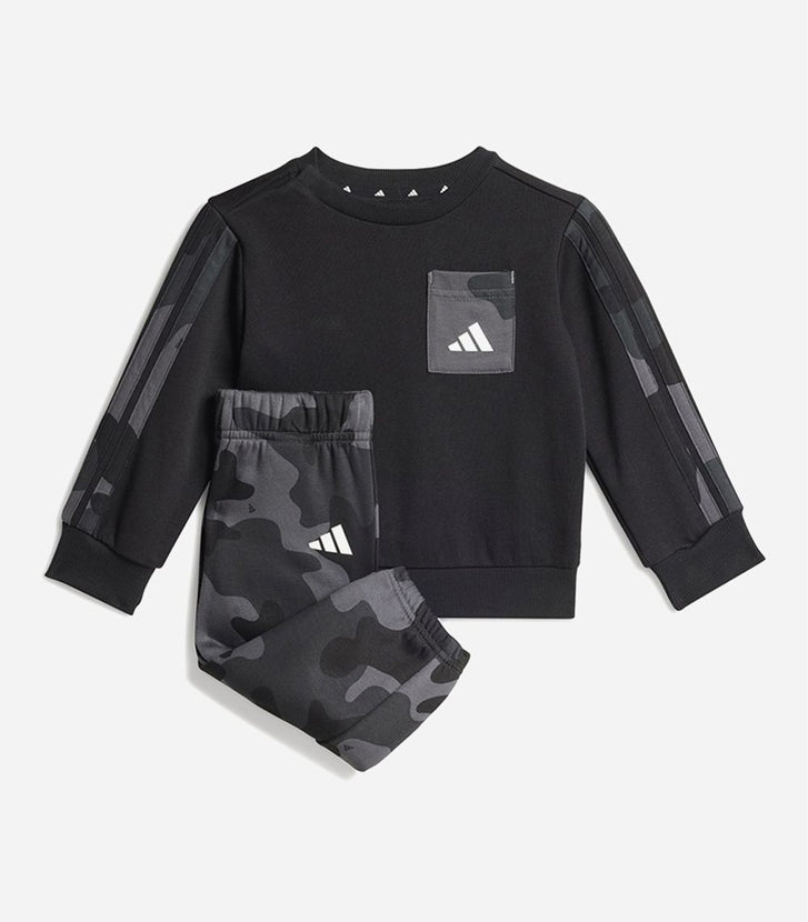Tuta ADIDAS Essentials Camo Fleece JW2456 Nero/Bianco Unisex bambino