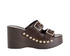 Sandalo con zeppa Exe 2671-10 Brown