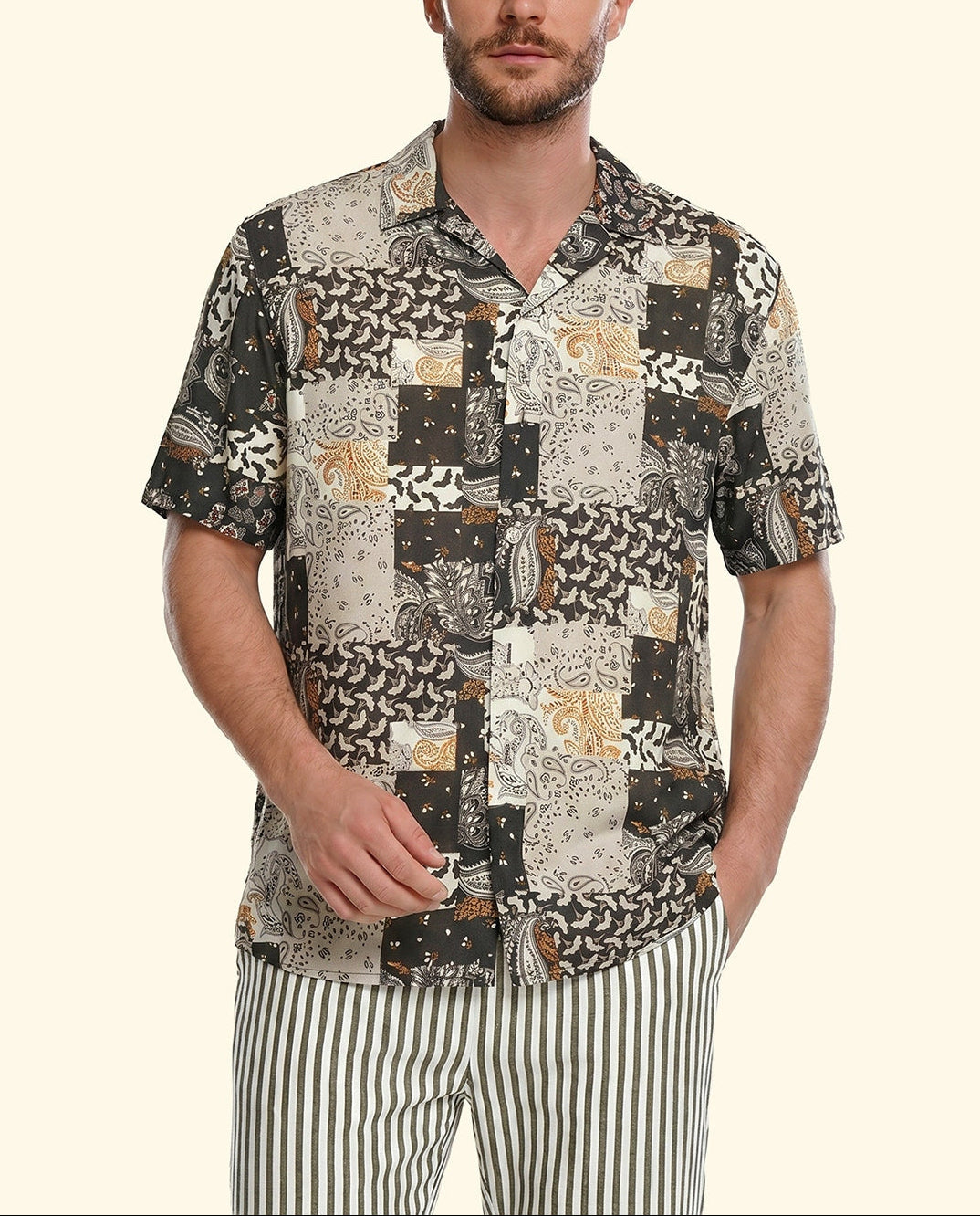 Camicia bowling F**k FK26-SM6450X01 Fantasia Uomo
