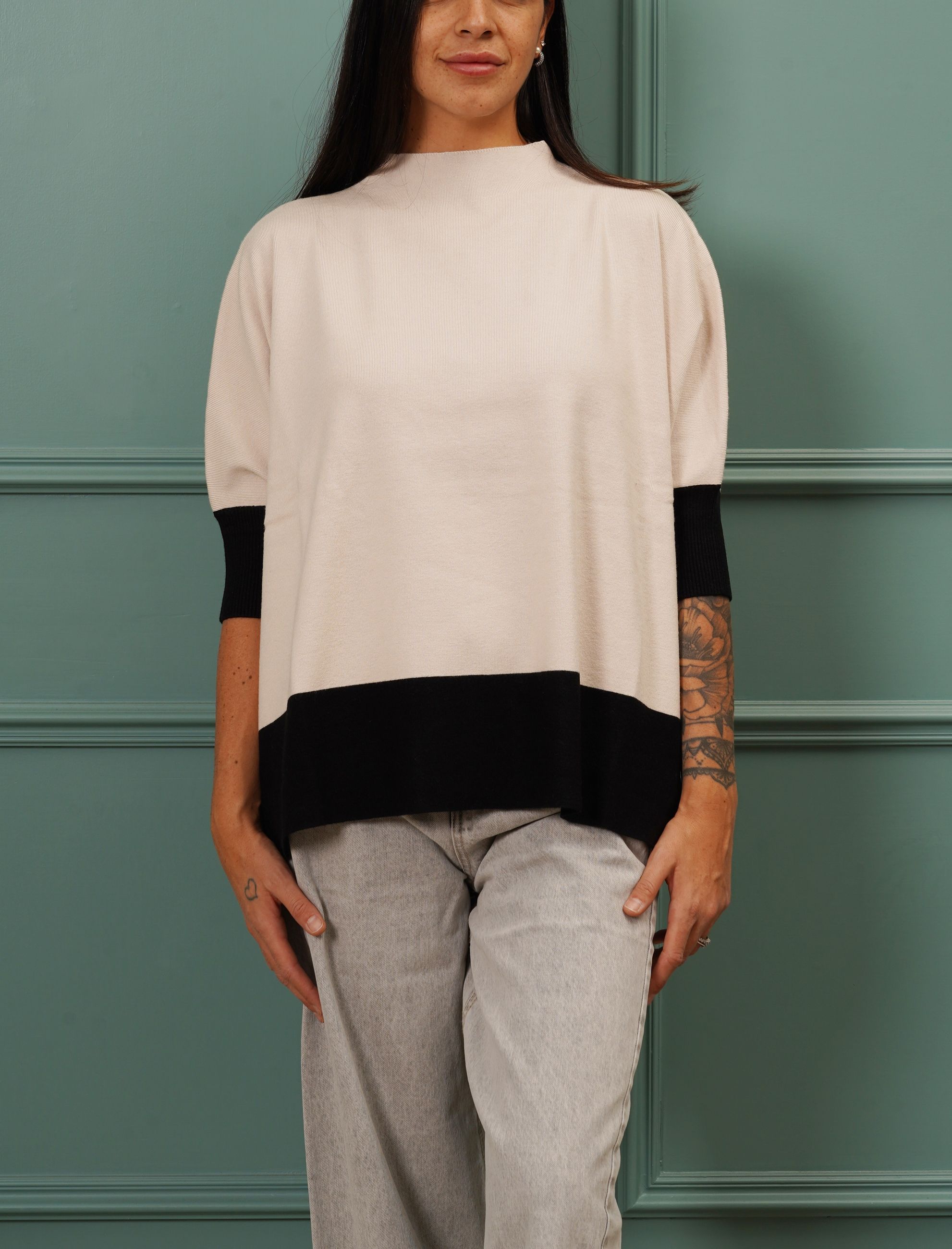 Maglia accollata BB GLAMOUR JN1077 Donna
