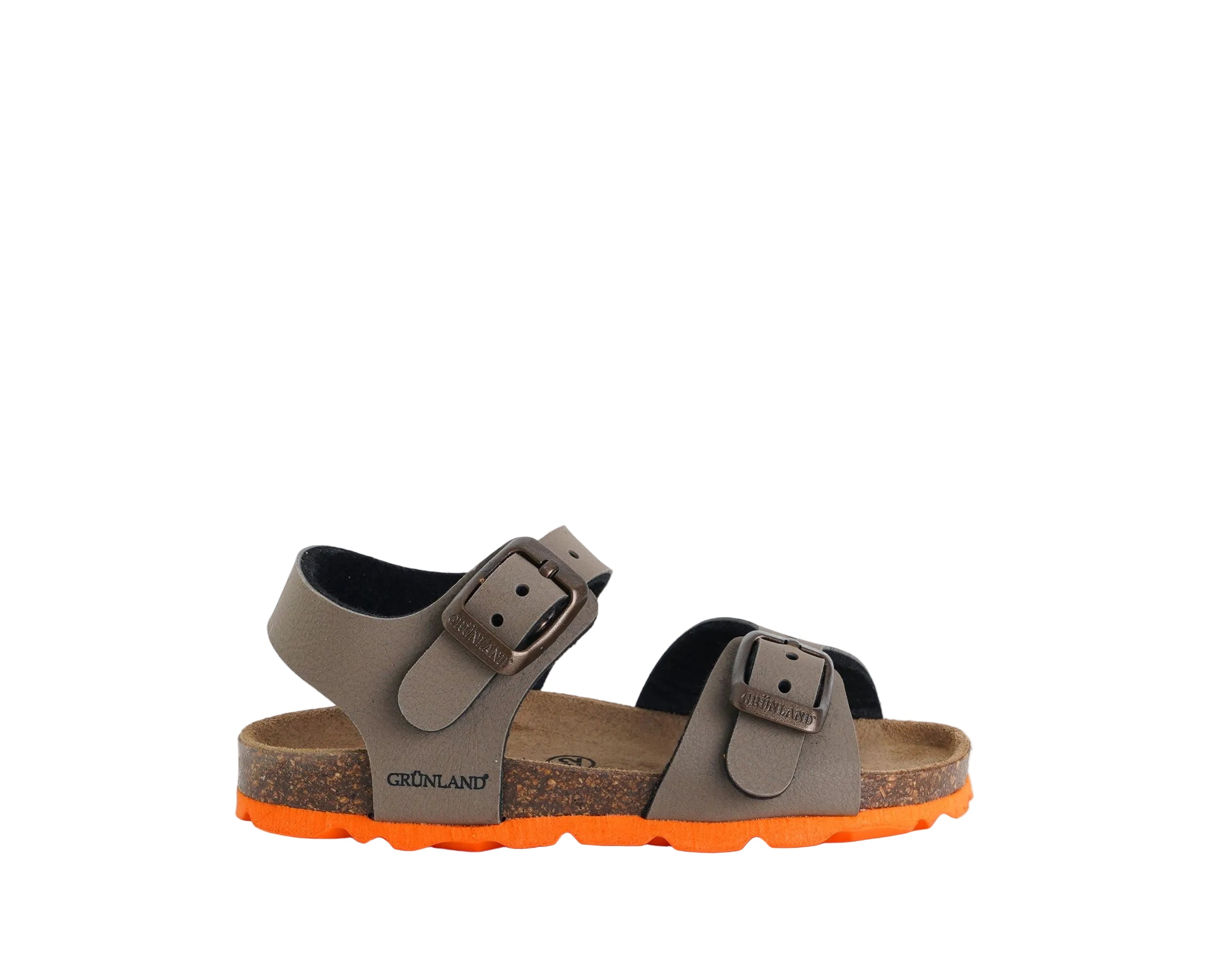 GRUNLAND SB0025 Sandalo Aria Bambino Tortora Arancio
