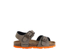 GRUNLAND SB0025 Sandalo Aria Bambino Tortora Arancio
