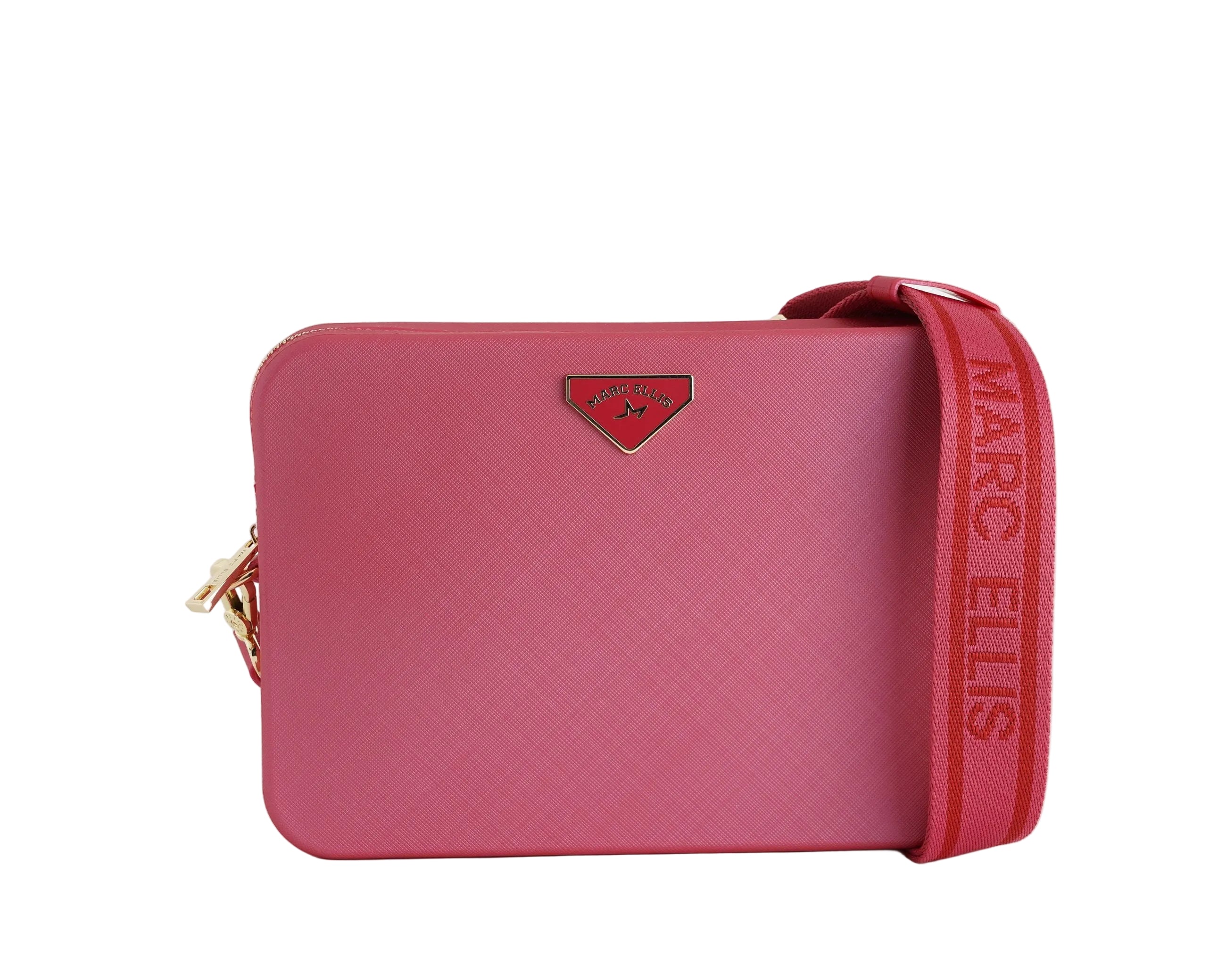 Borsa a tracolla Marc Ellis Flat Flowe Donna Rococco Red Light Gold - Vista frontale