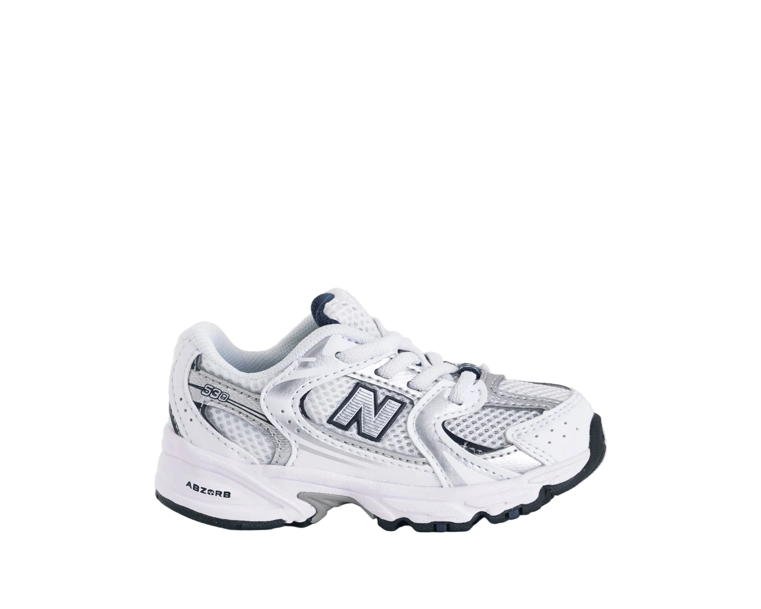 Sneakers Lifestyle New Balance 530 Bungee Lace IZ530SB1 White/Silver metallic Unisex bambino