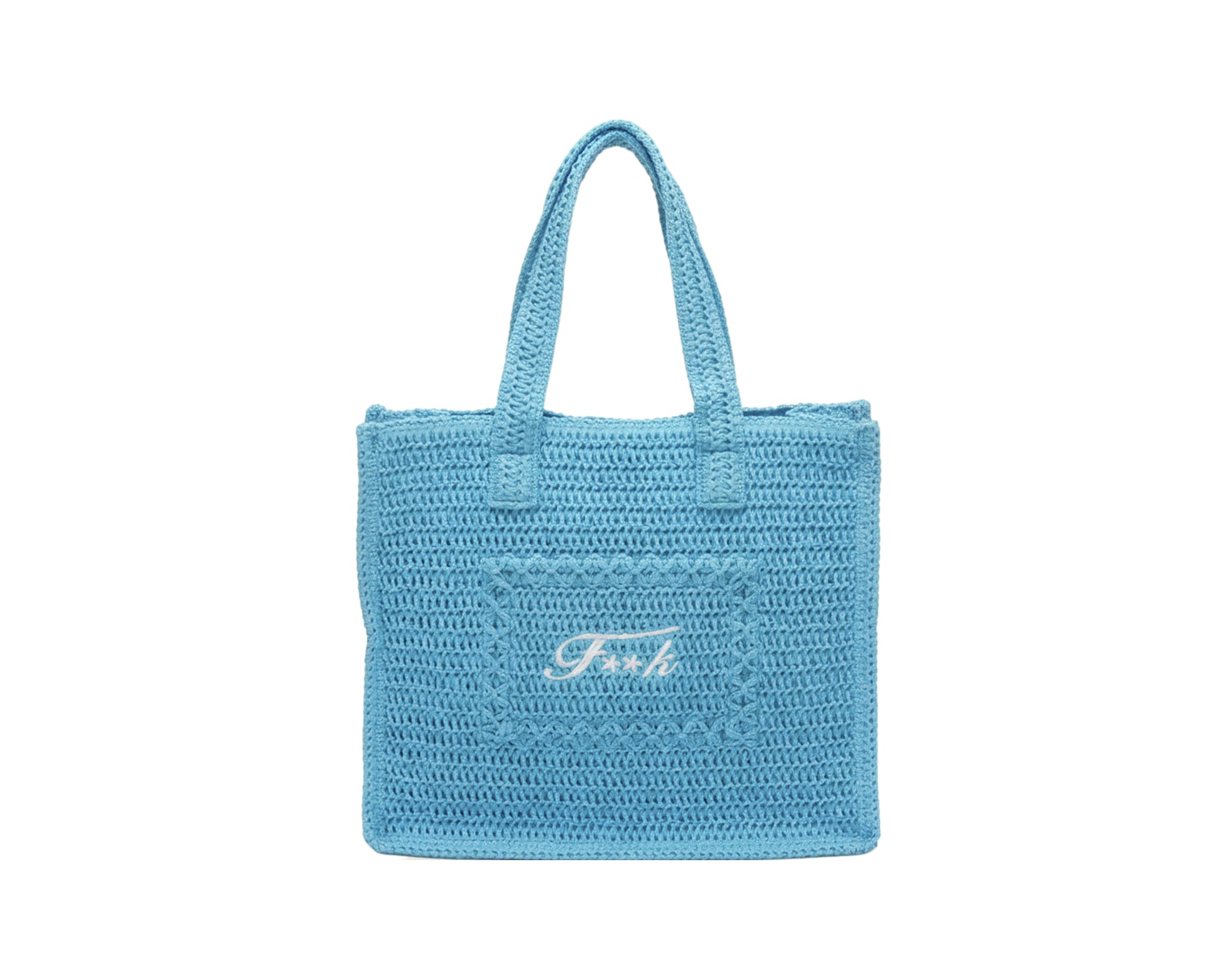 Tote Bag in rafia F**k FA26-SW0001TQ Turquoise Donna