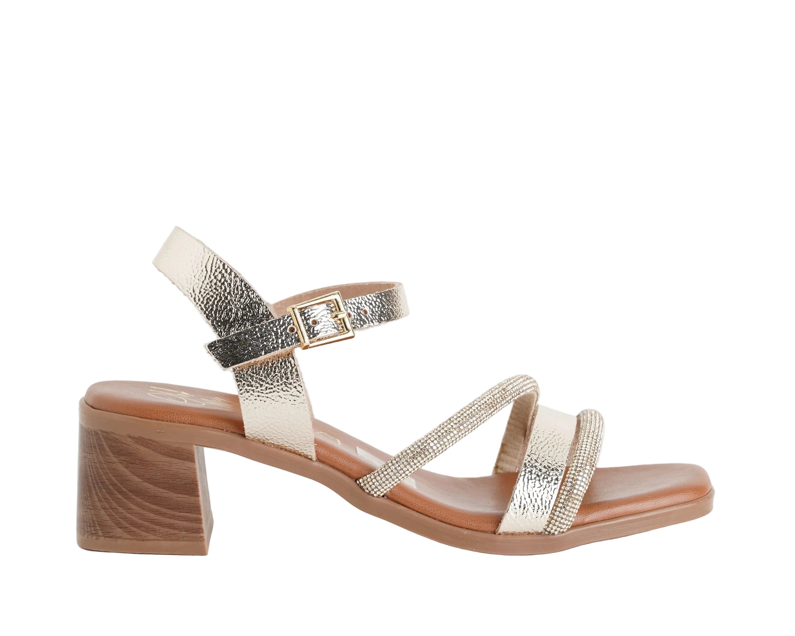 Sandali con tacco Oh My Sandals 5905 Champagne Donna