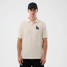 Polo New Era LA Dodgers MLB Rib 60856193 uomo colore bianco Open White (110)