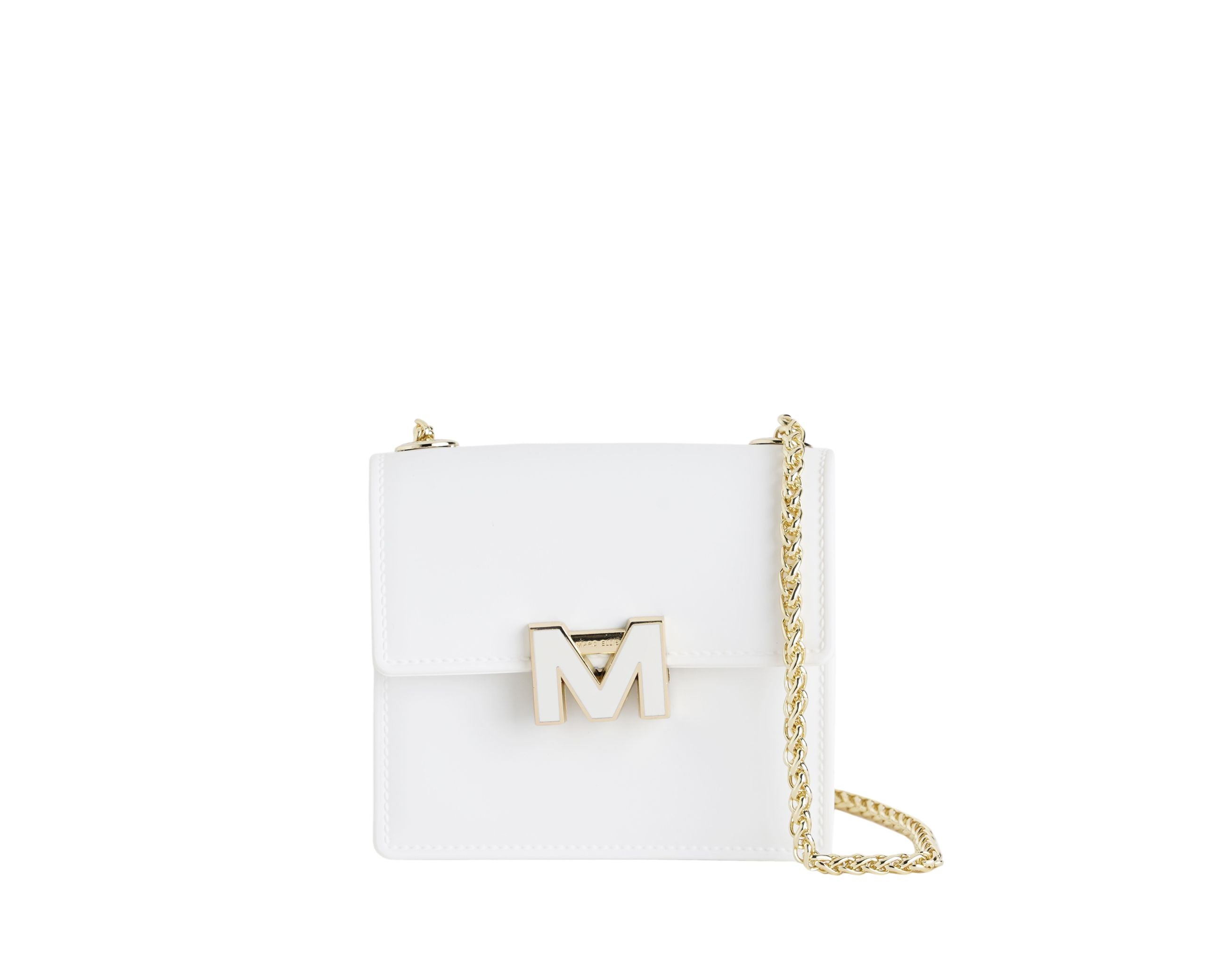 Borsa a spalla Marc Ellis Supermee S Donna Milk Light Gold – Vista frontale