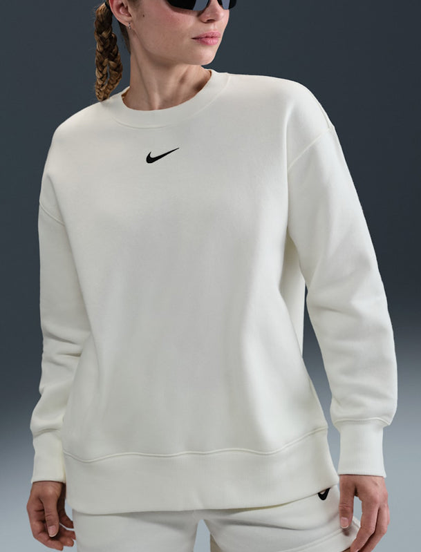 Felpa a girocollo NIKE FZ4270-133 Panna Donna