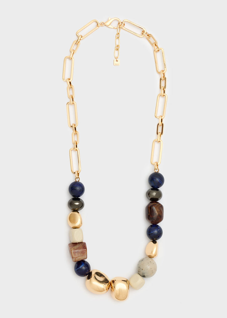 Collana NALI' Pepite ABCL0378 Oro/Blu Donna