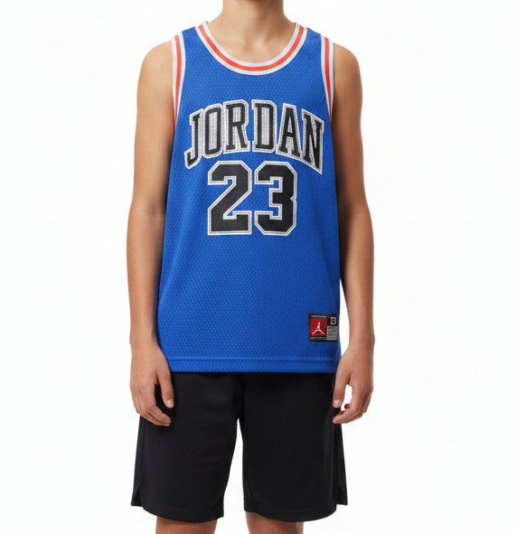 Canotta in jersey Jordan 23 95A773-B3D colore Game Royal Black — HADDAD JORDAN