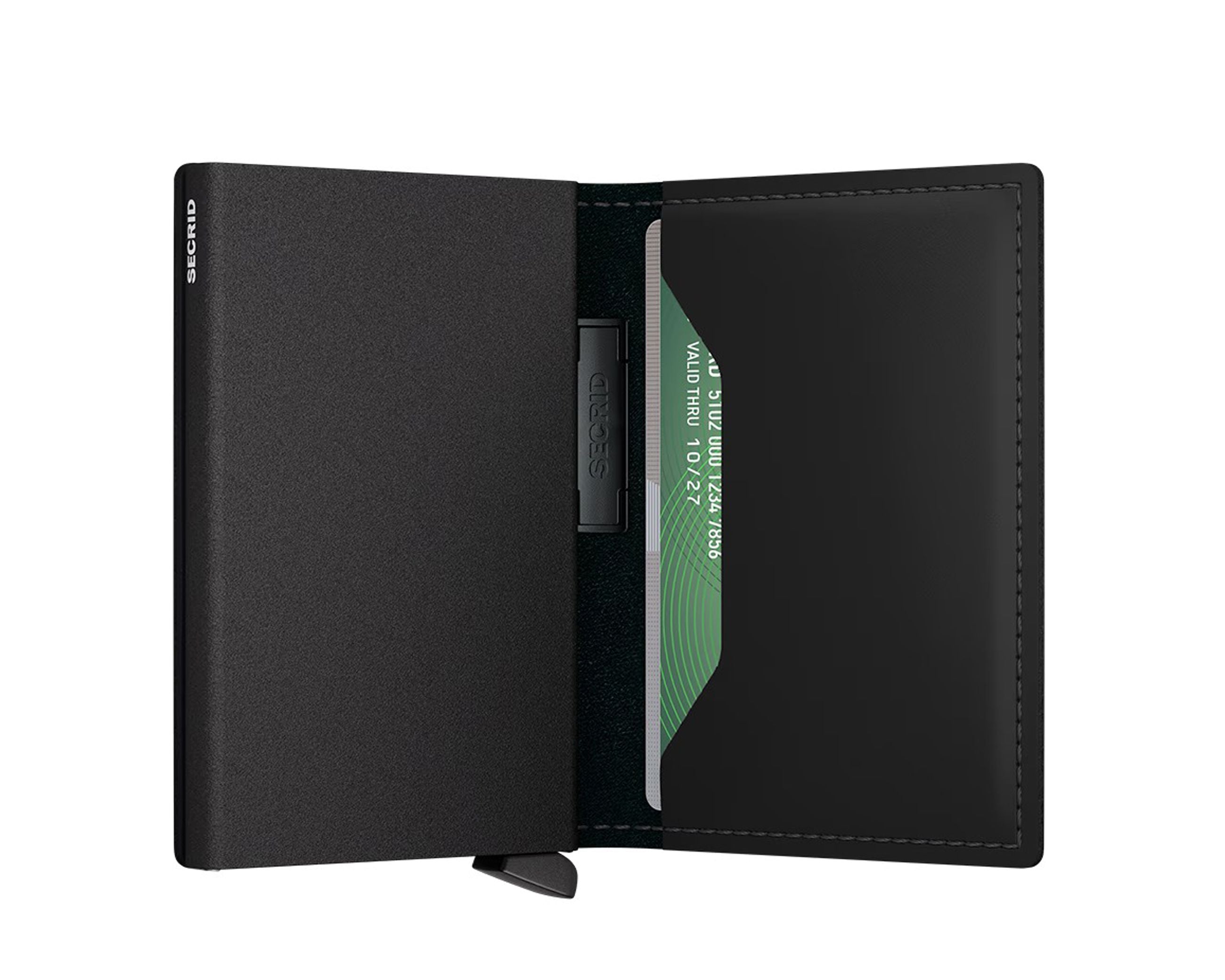 Portafoglio Secrid BMA-Black-Green colore Black/Green – bandwallet con fascia elastica e protezione RFID