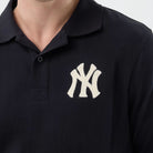 Polo New Era New York Yankees MLB Rib 60856204 uomo colore blu navy Navy (410)