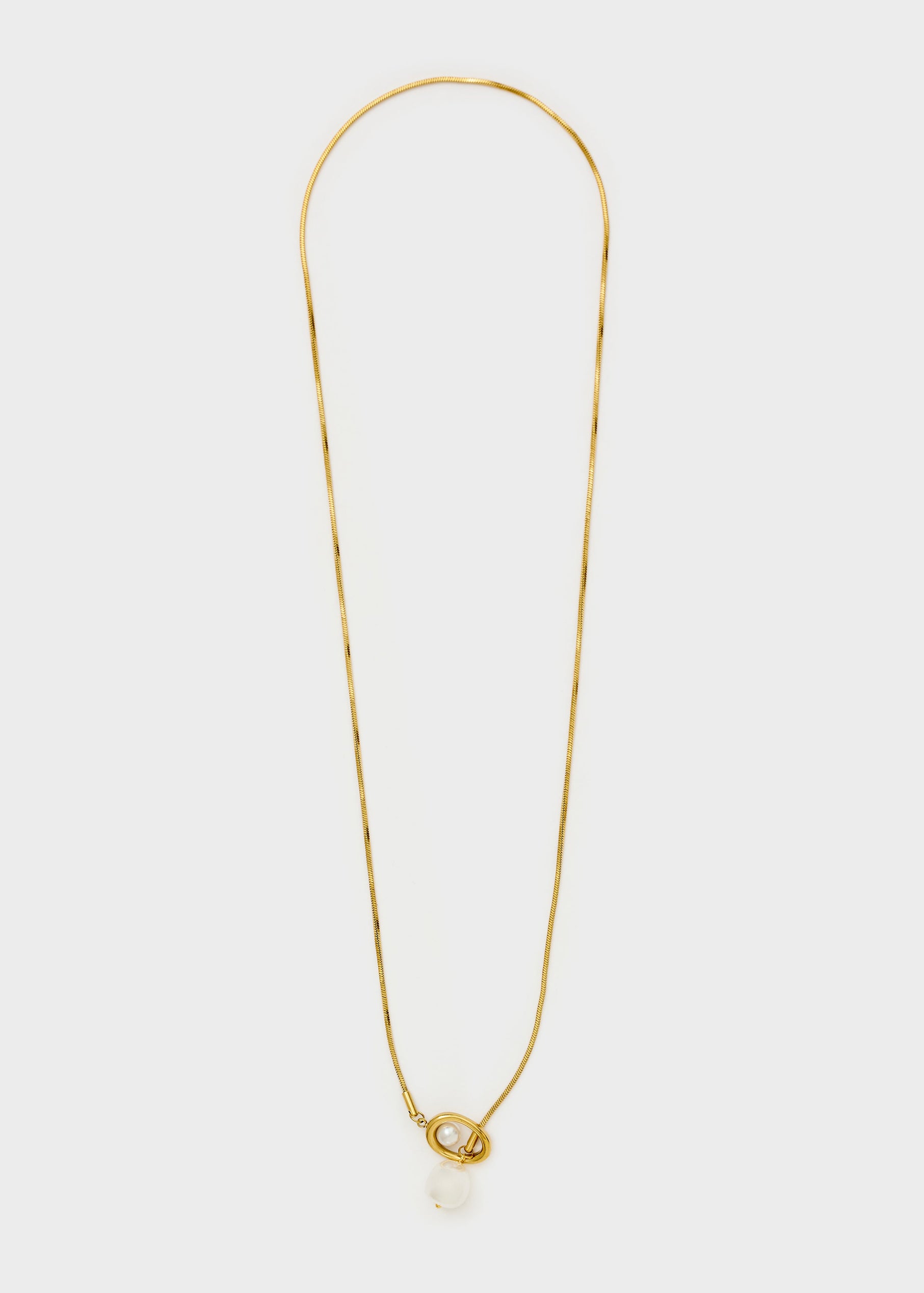 Collana Lunga Con Pendente Perla Nali' MECL0247 Oro Donna