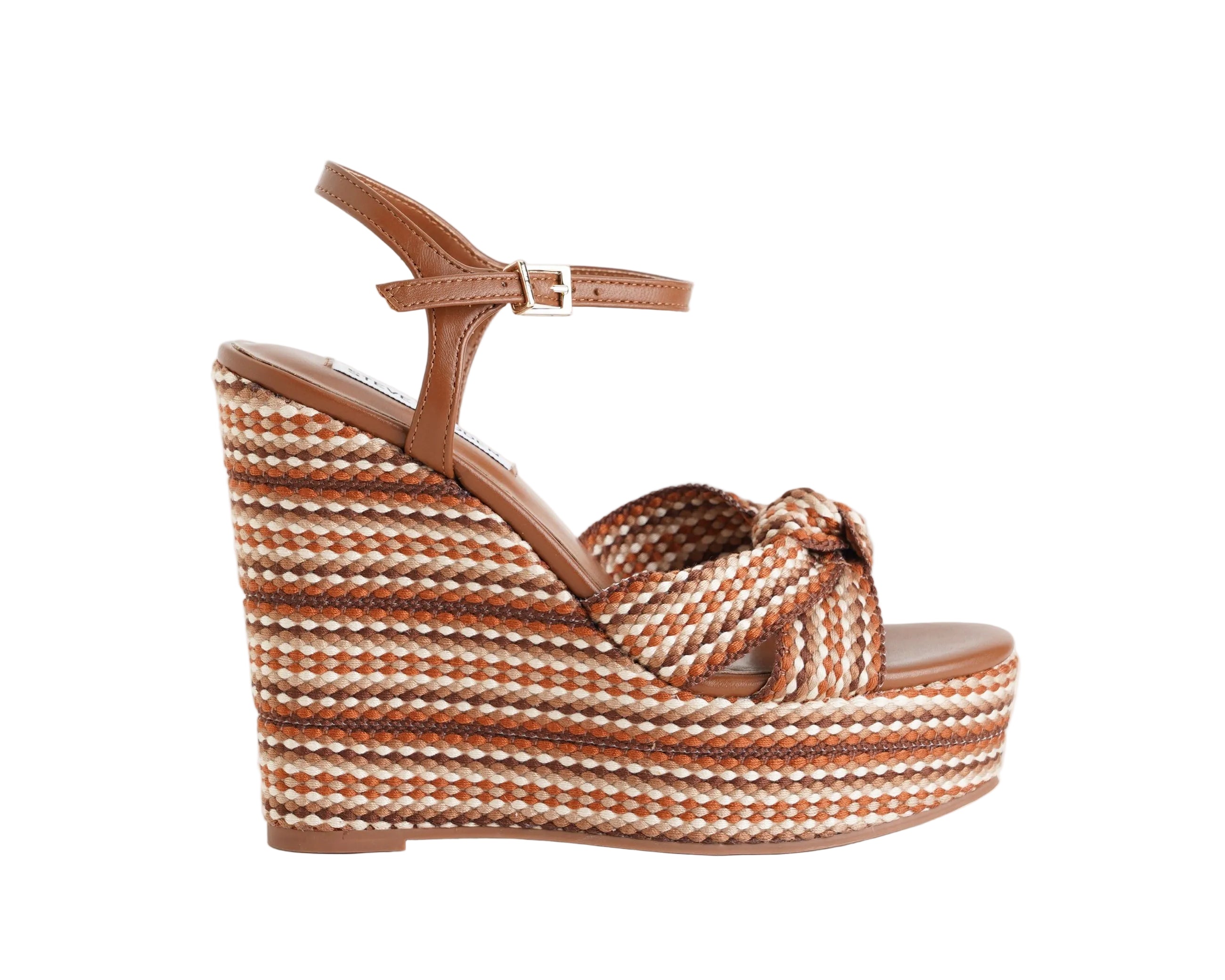 Sandalo con zeppa Steve Madden AZTEC-333 Cognac Multi Donna