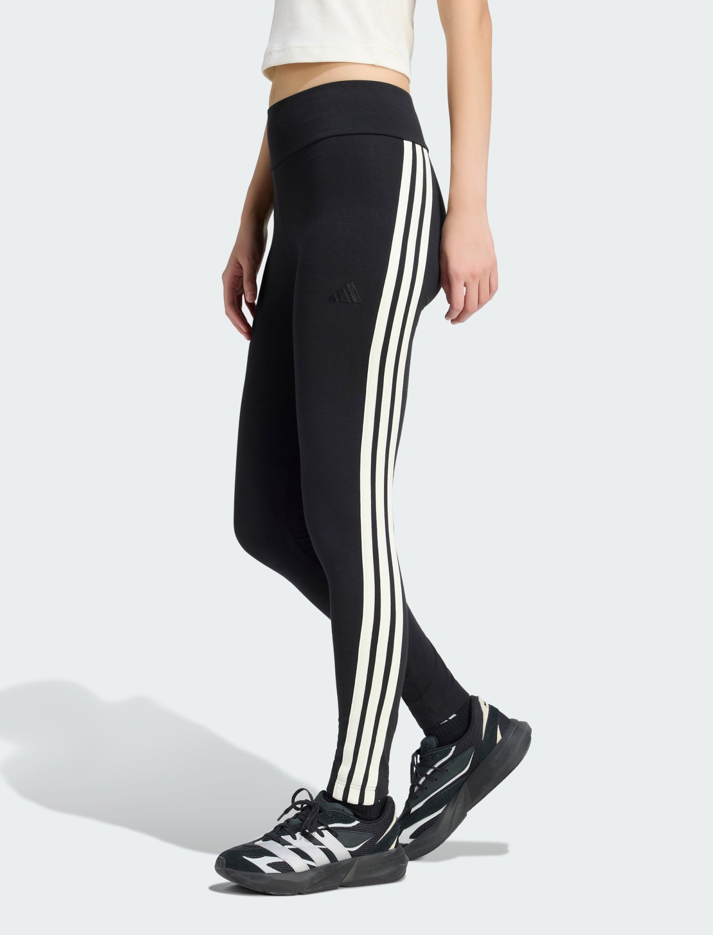 Leggings Adidas 3-Stripes KF2445 Black/White Donna
