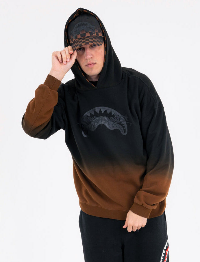 Felpa con cappuccio Sprayground New Shaded SP956G Nero Uomo