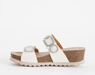Sandalo con zeppa Melluso 018182 Bianco Donna