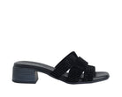 Sandali donna MELLUSO K56075Q Nero in suede con strass 