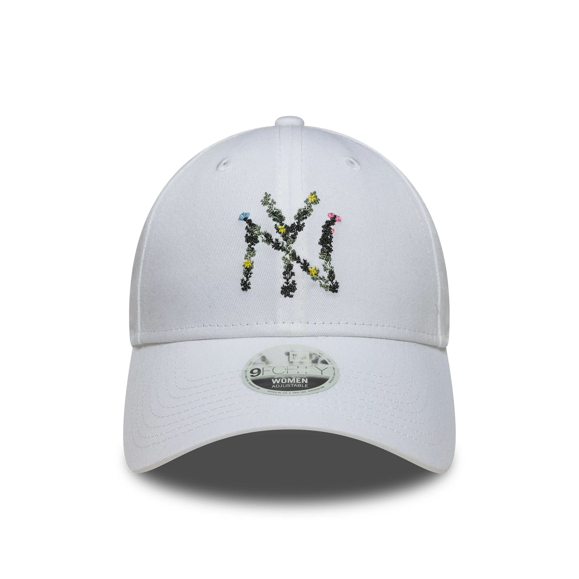 Cappello New Era 9FORTY New York Yankees MLB Floral Infill 60667481 donna colore bianco White (100)