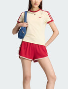 T-Shirt Adidas 3 Strisce Slim KS4780 Warm Vanilla / Team Victory Red