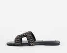 Steve Madden Zaira SMSZAIRA-05O – Sandalo basso donna Nero con strass