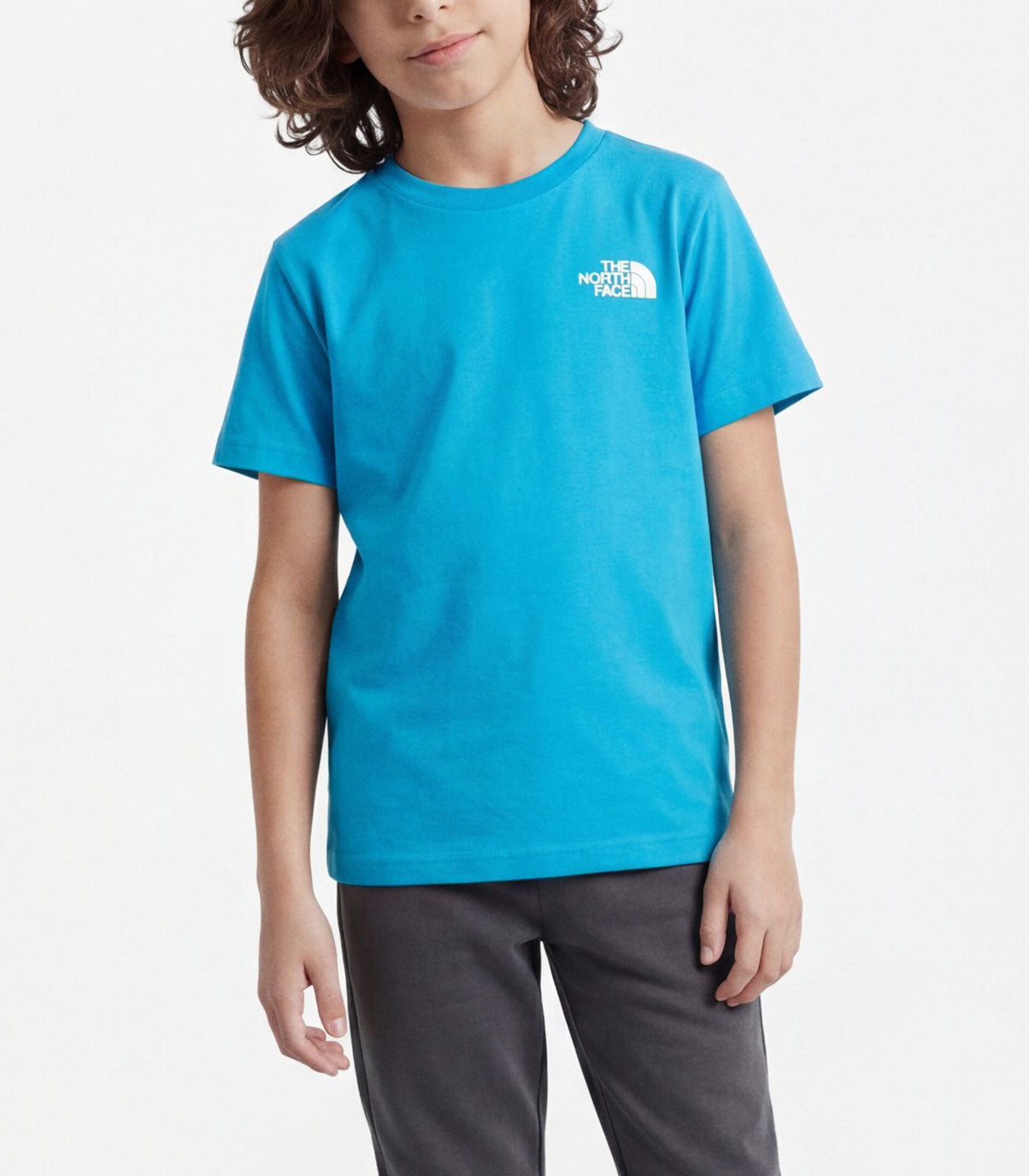 T-shirt The North Face Simple Dome Regular NF0A87T4D7R1 unisex bambino colore blu Meridian Blue