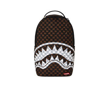 Zaino Sprayground Brown Cream Drip Check Shark Backpack 910B8552NSZ Unisex