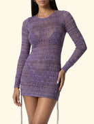 F**K FK26-SW0636MC abito corto in maglia Multicolore