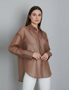 Camicia Anonyme Tencel Summer Shirt P26SB238 Nut