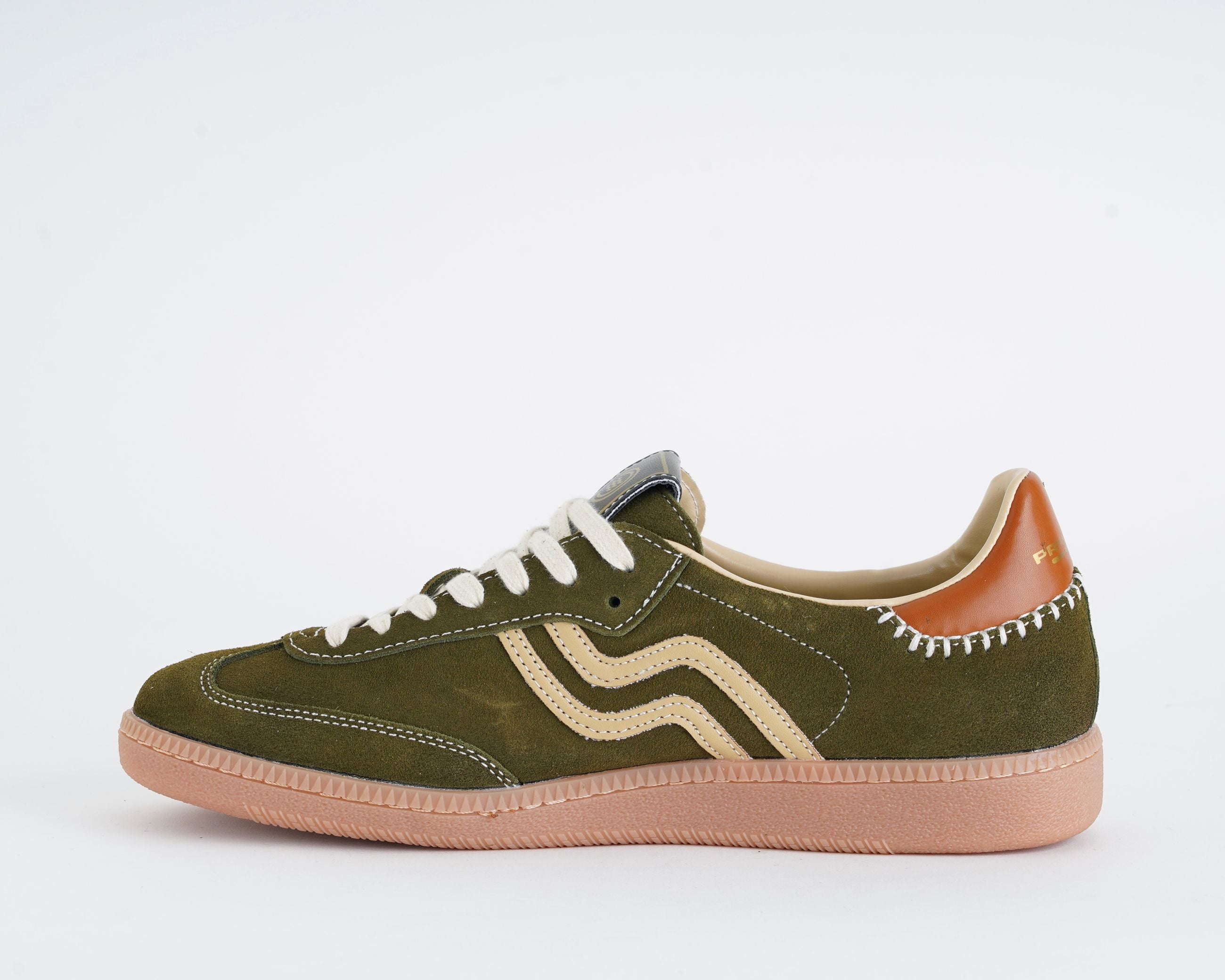 Sneakers Polo Verde Prima Base 51461 suola ambra – vista laterale sinistra
