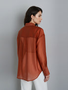 Camicia Anonyme Tencel Summer Shirt P26SB238 Brick