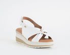 Sandalo alto VALLEVERDE VGI320W PERLA - nappa, zeppa 55 mm, donna