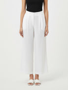 Pantaloni in misto lino Aggel SS64110F Ecru