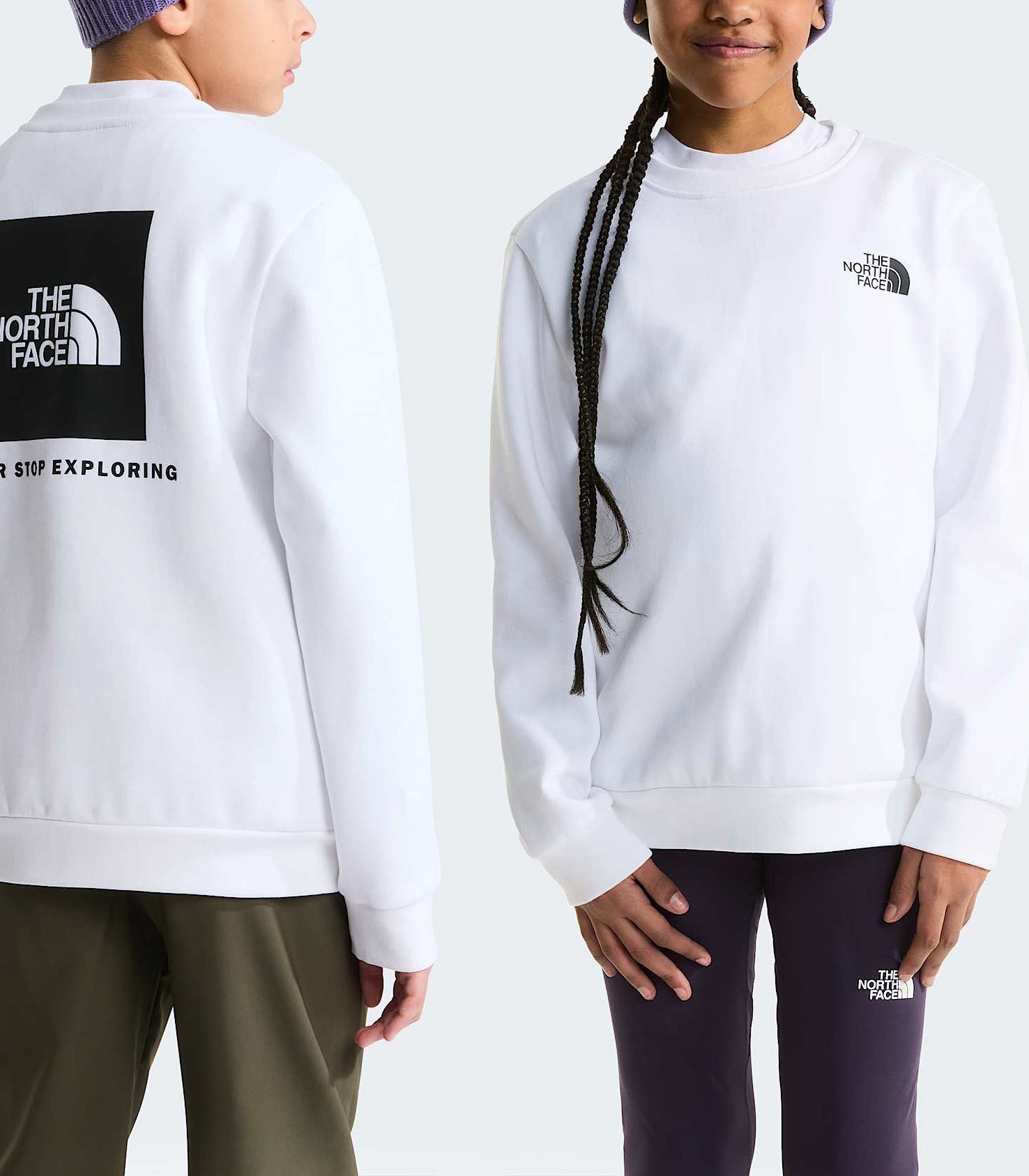 Felpa girocollo The North Face  Evolution Box NSE NF0A8F9WFN4 TNF White Unisex bambino