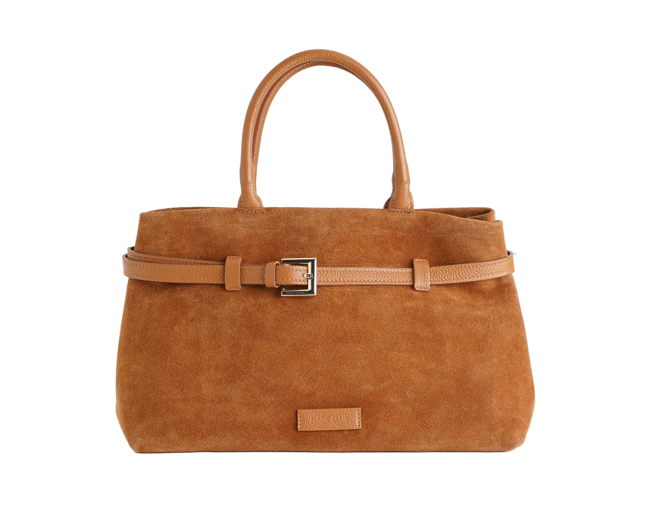Borsa a spalla Marc Ellis Dorado Tote da donna in suede, chiusura clip e tracolla rimovibile, 24x38x18 cm
