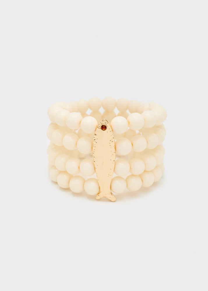 Bracciale multifilo Nalì  DUBR0065 Bianco 