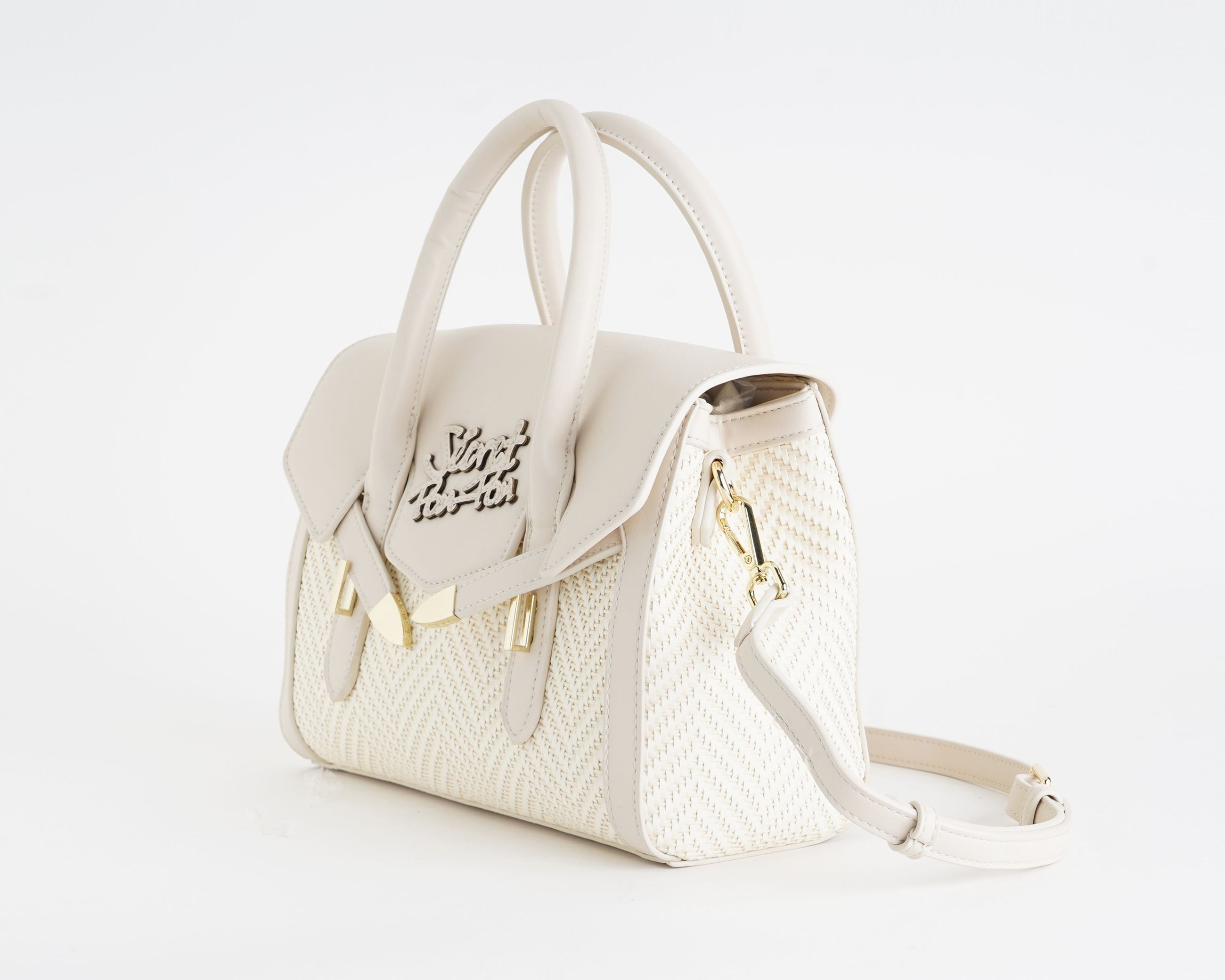 Borsa a mano SECRET PON-PON YALIS STRAW SMALL Milk
