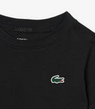 T-shirt Lacoste TJ0777 nero unisex bambino - tecnologia Ultra Dry, cotone organico, taglie 8A-16A