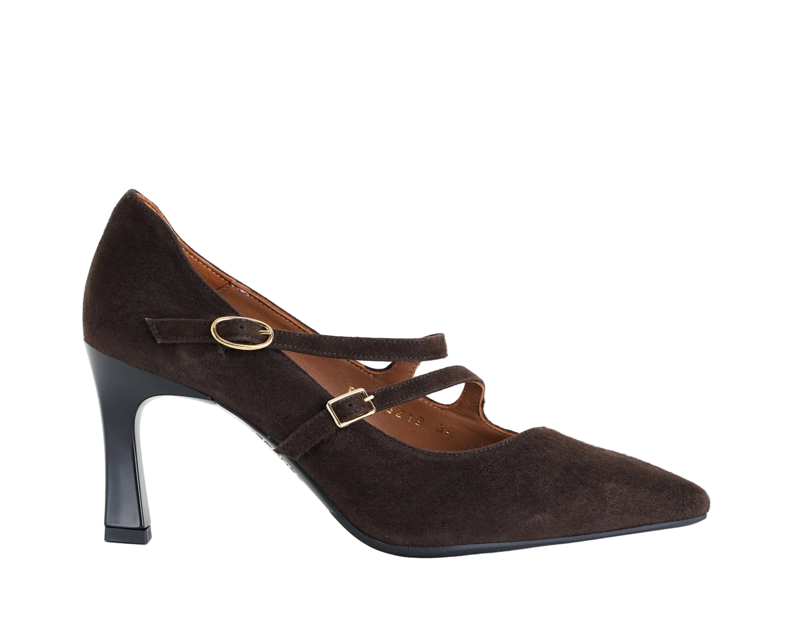 Decolletè in camoscio Melluso Gilda80 E5212 Moro Donna
