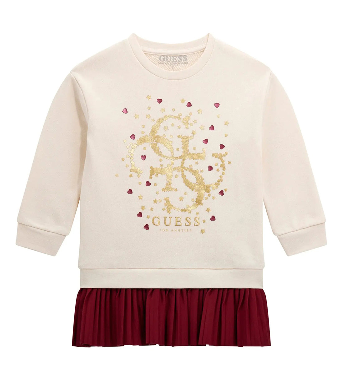 Abito manica lunga GUESS K5BK07 Cream White Bambina