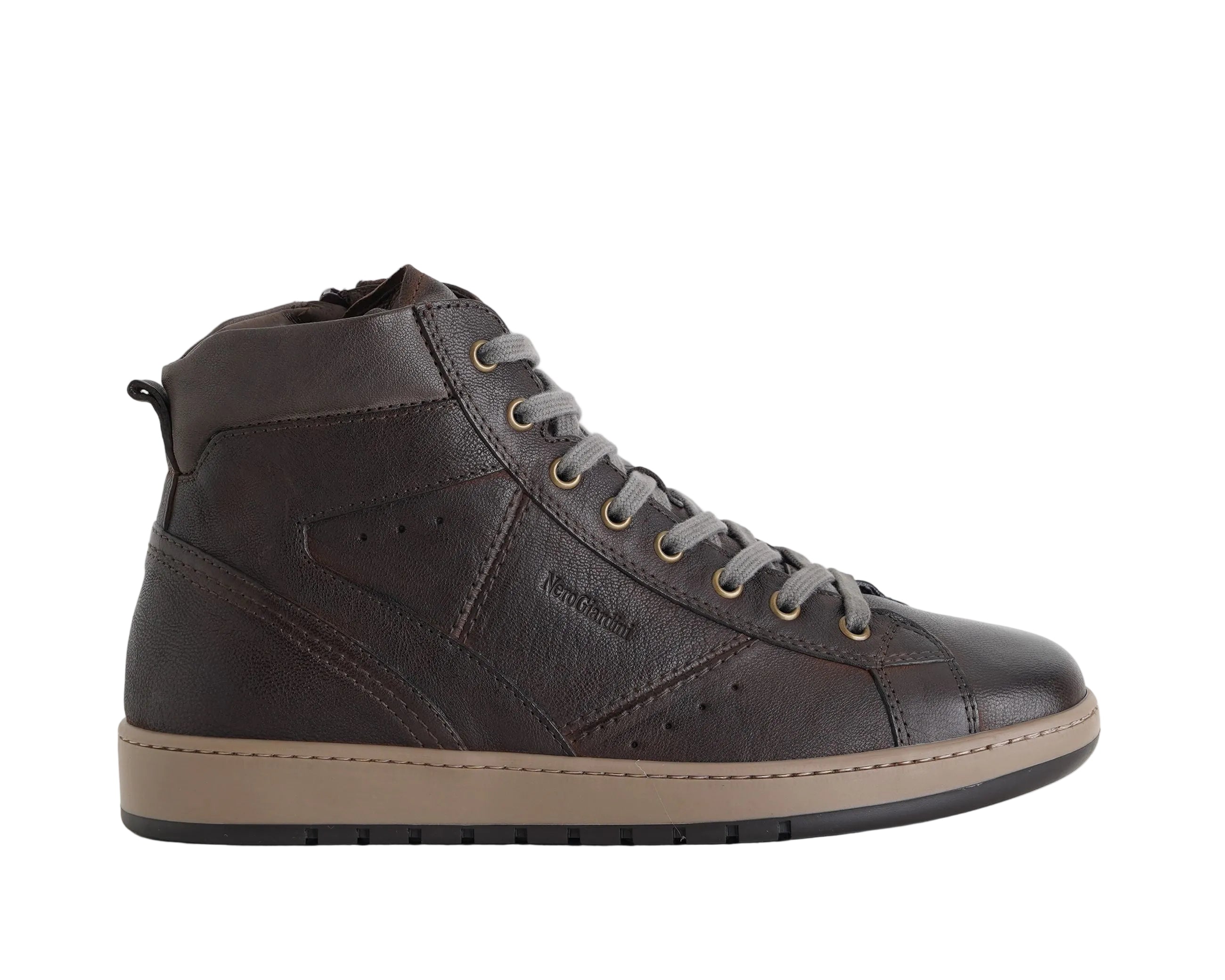 Sneakers alte Nero Giardini I601340U Testa di Moro Uomo