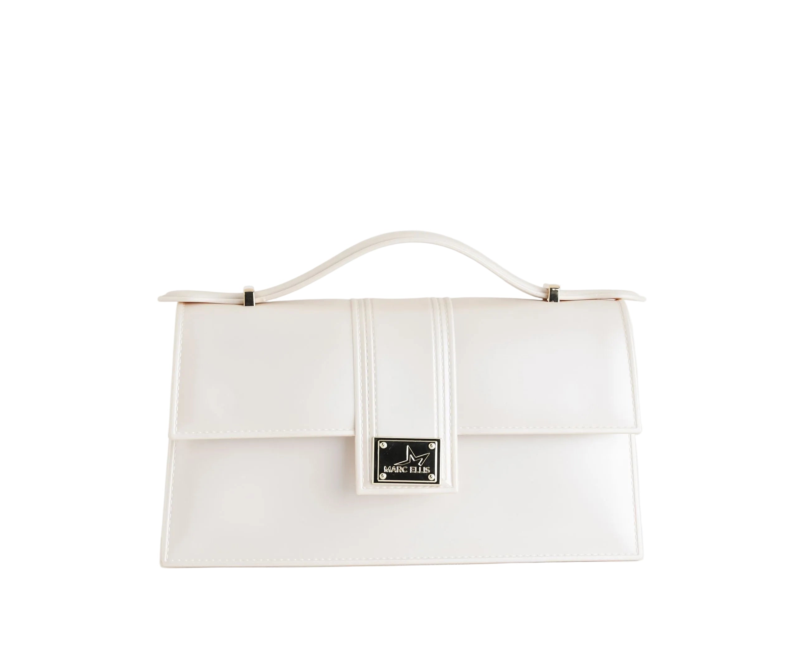 Borsa a mano Marc Ellis Flat Arrow Donna Beige Light Gold - Vista frontale