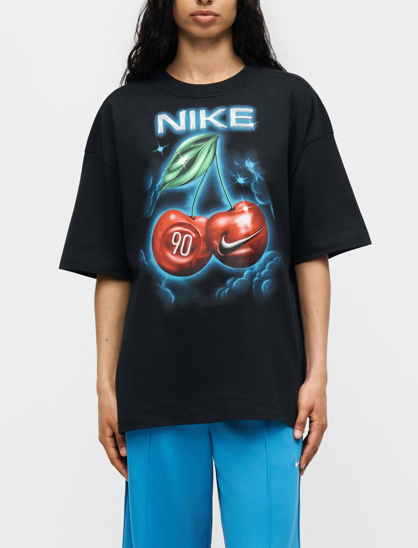T-Shirt Oversize Nike Sportswear Classic IR7836-010 Donna Black | Manfrellotti