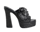Sandalo alto con plateau Exe 2640-01  Nero