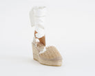 Vidorreta 0247 Ceilan Espadrillas Raffia Zeppa Lacci Donna VIDORRETA Natural Blanco