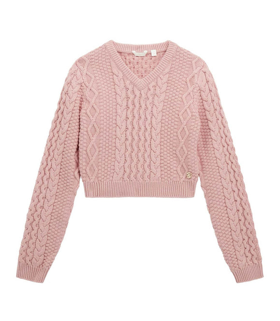 Maglione crop GUESS J5BR14 Pink Bambina