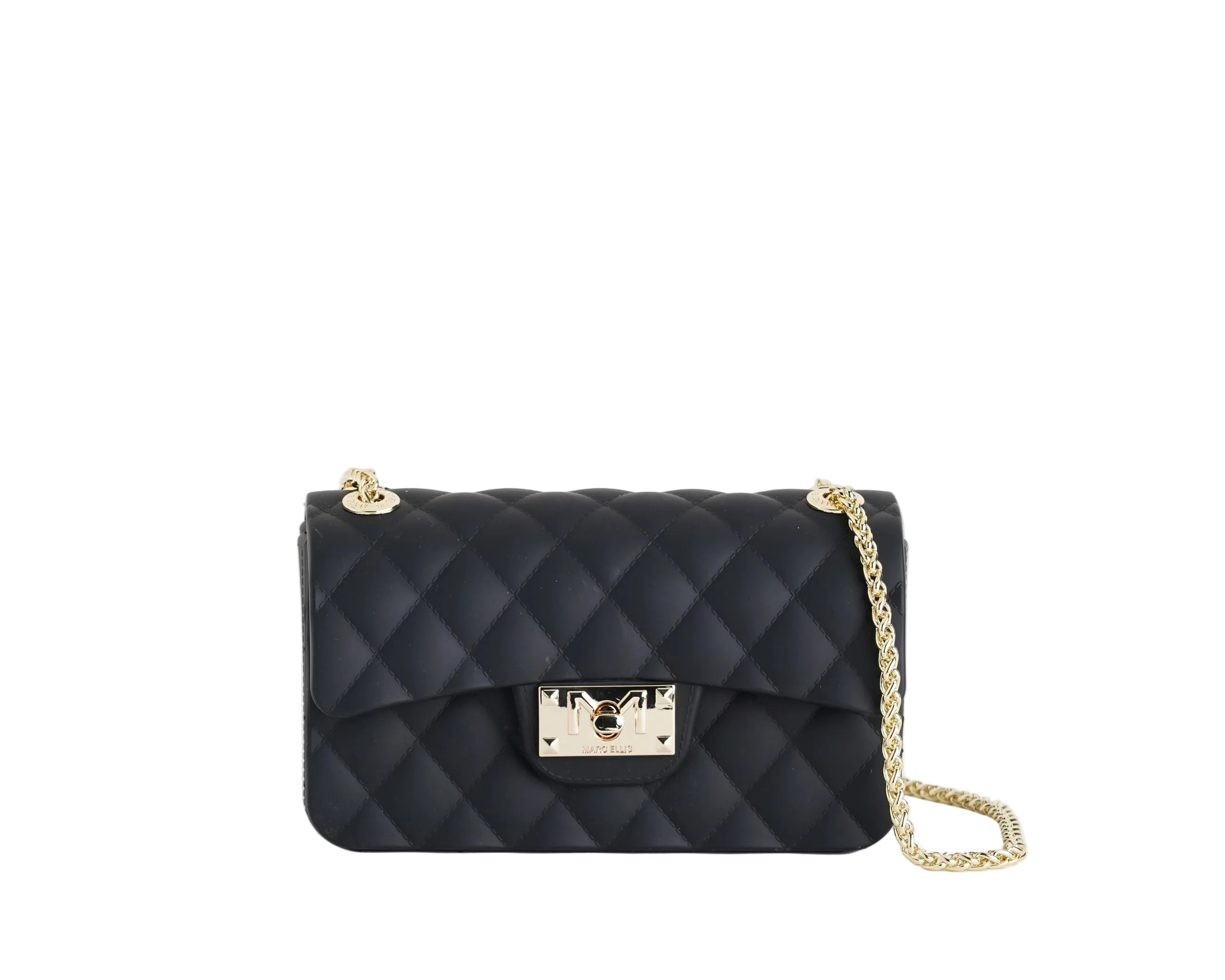 Borsa a spalla Marc Ellis Flat Falcon XS Donna Black Light Gold - Vista frontale