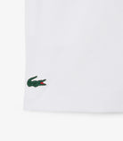 Shorts Lacoste GJ0829 bianco unisex bambino - taffetà a rombi, vita elasticizzata, tasche laterali, taglie 8A-16A