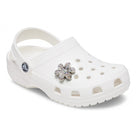 Jibbitz Crocs Silver Monochrome Daisy CR.4240 JIB argento monocromatico - Charm margherita accessori scarpe Crocs unisex